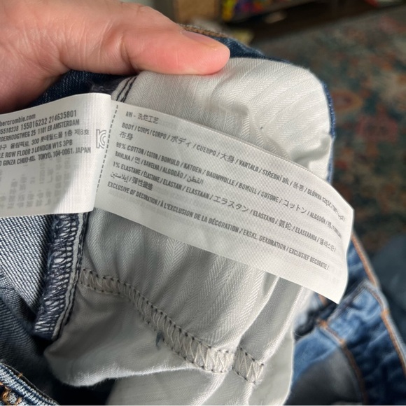 Abercrombie & Fitch Jeans Women's 31 12 High Rise Skinny Medium Destroy - Picture 9 of 10